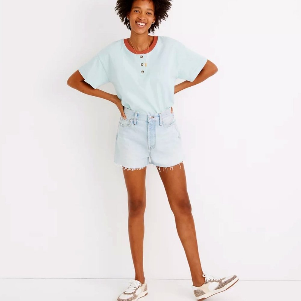 Madewell Momjean short in fitzgerald wash
